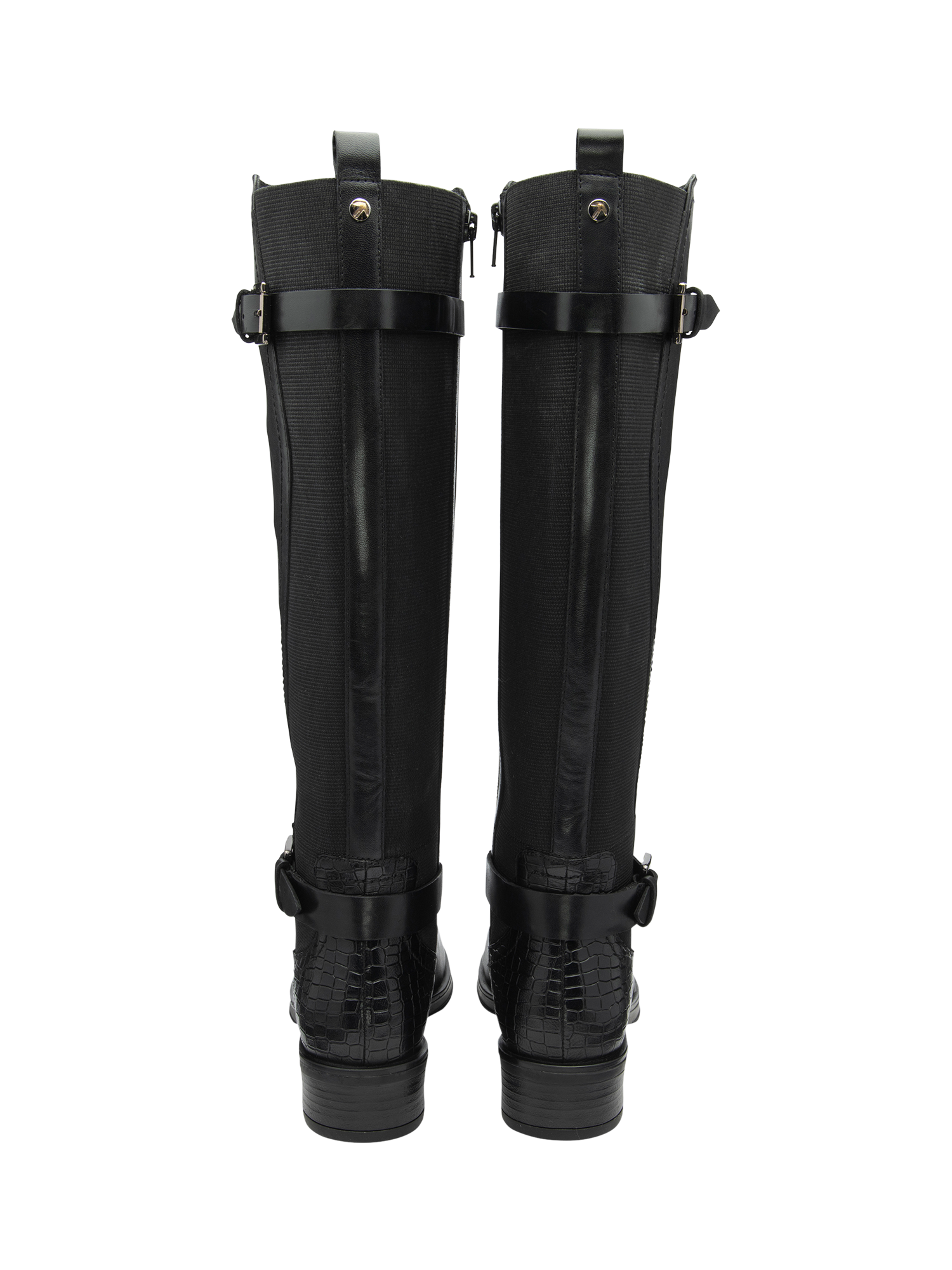 Product image 3 of 4, which shows Ravel Eildon Leather Knee High Boots, Black, 3