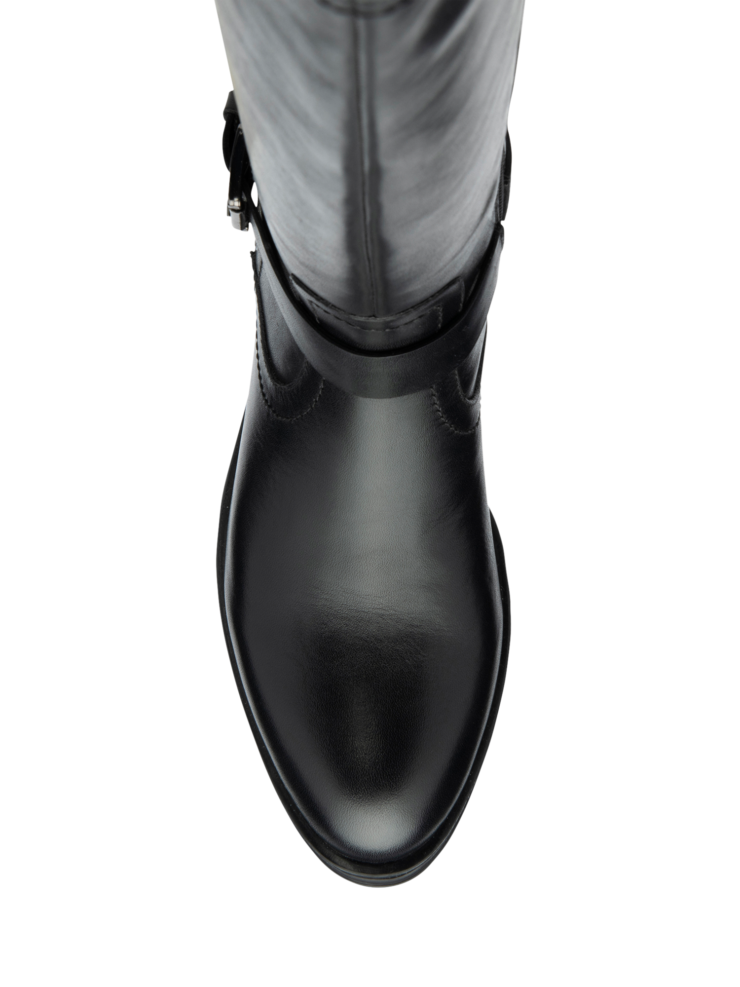 Product image 4 of 4, which shows Ravel Eildon Leather Knee High Boots, Black, 3