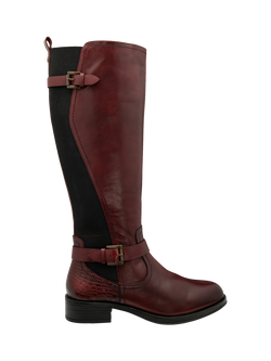 Ravel Eildon Leather Knee High Boots, Bordeaux, Bordeaux