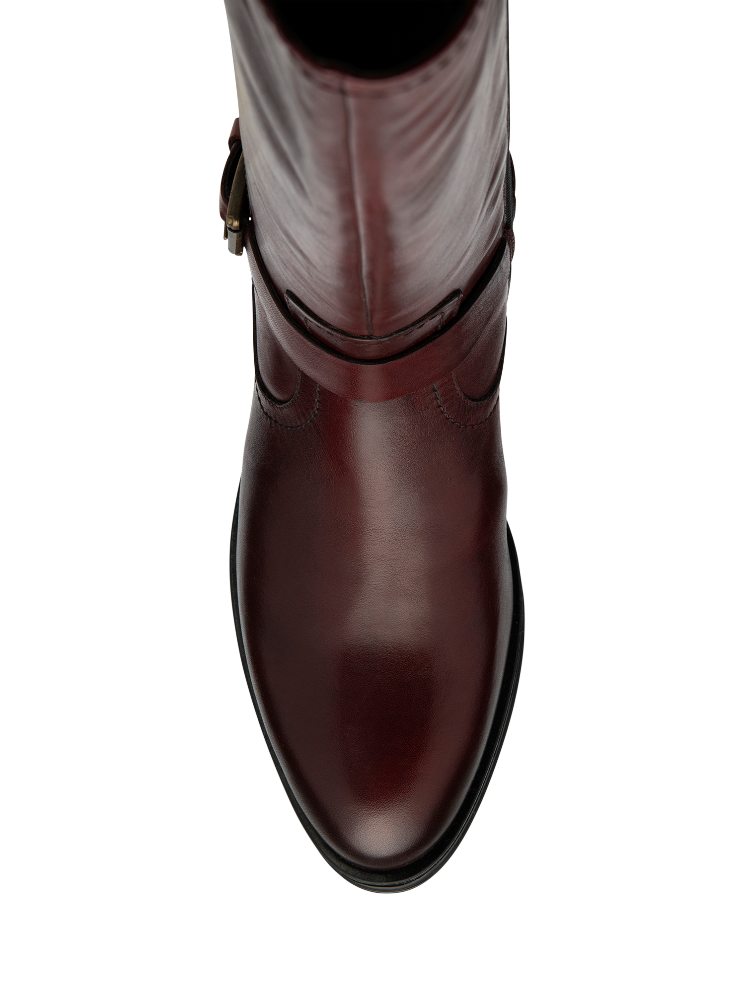 Product image 4 of 4, which shows Ravel Eildon Leather Knee High Boots, Bordeaux, 3