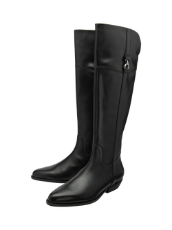 Ravel Forge Leather Knee High Boots - view 2, Black