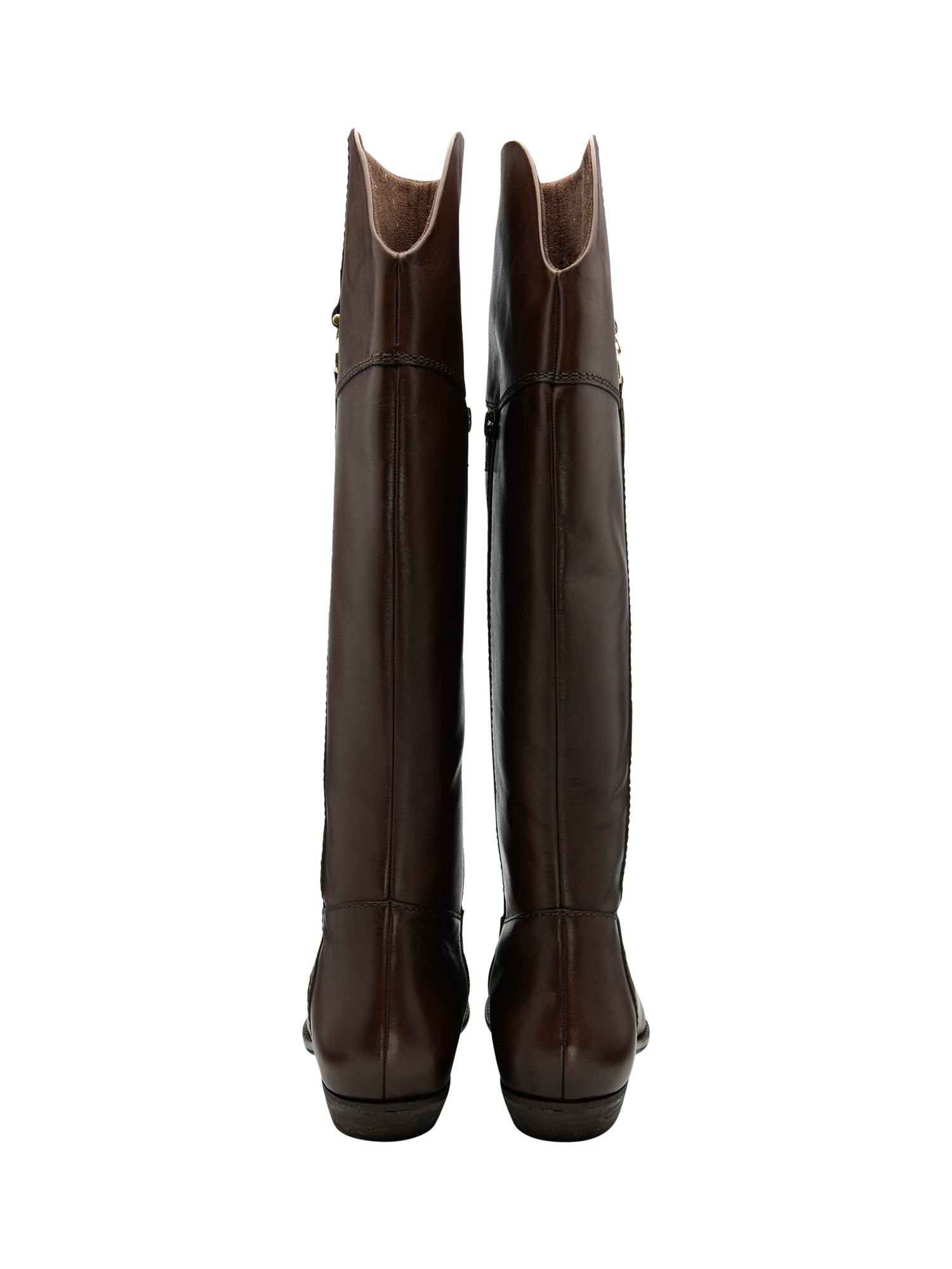Product image 3 of 4, which shows Ravel Forge Leather Knee High Boots, Brown, 3