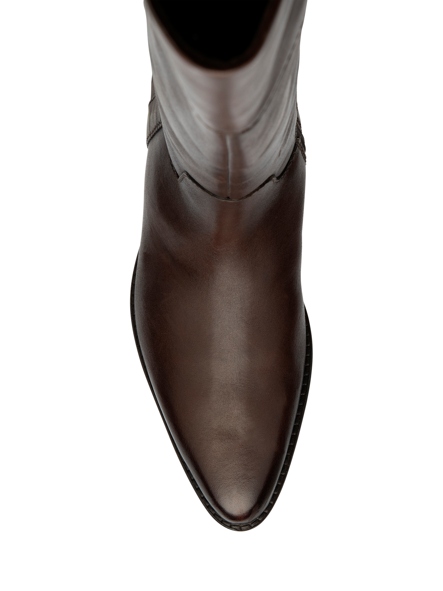 Product image 4 of 4, which shows Ravel Forge Leather Knee High Boots, Brown, 3