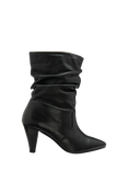 Ravel Gatton Leather Cone Heel Ankle Boots, Black