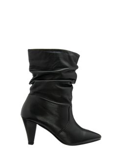 Ravel Gatton Leather Cone Heel Ankle Boots, Black, Black