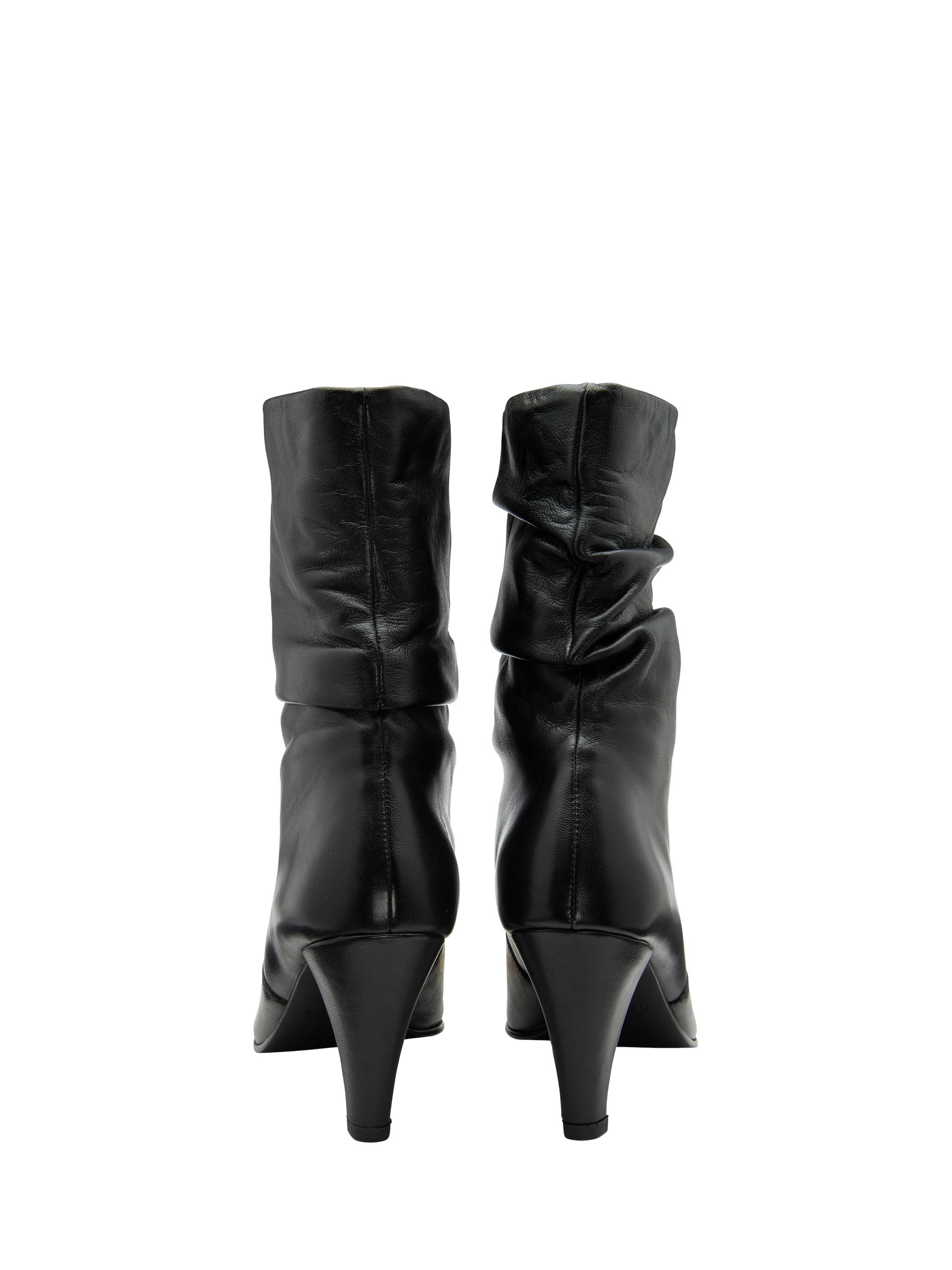 Product image 3 of 4, which shows Ravel Gatton Leather Cone Heel Ankle Boots, Black, 3