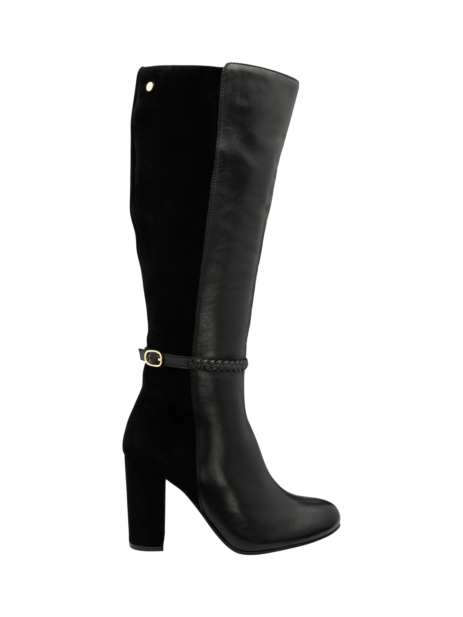 Product image 1 of 4, which shows Ravel  Hume Leather Knee High Boots, Black, 3