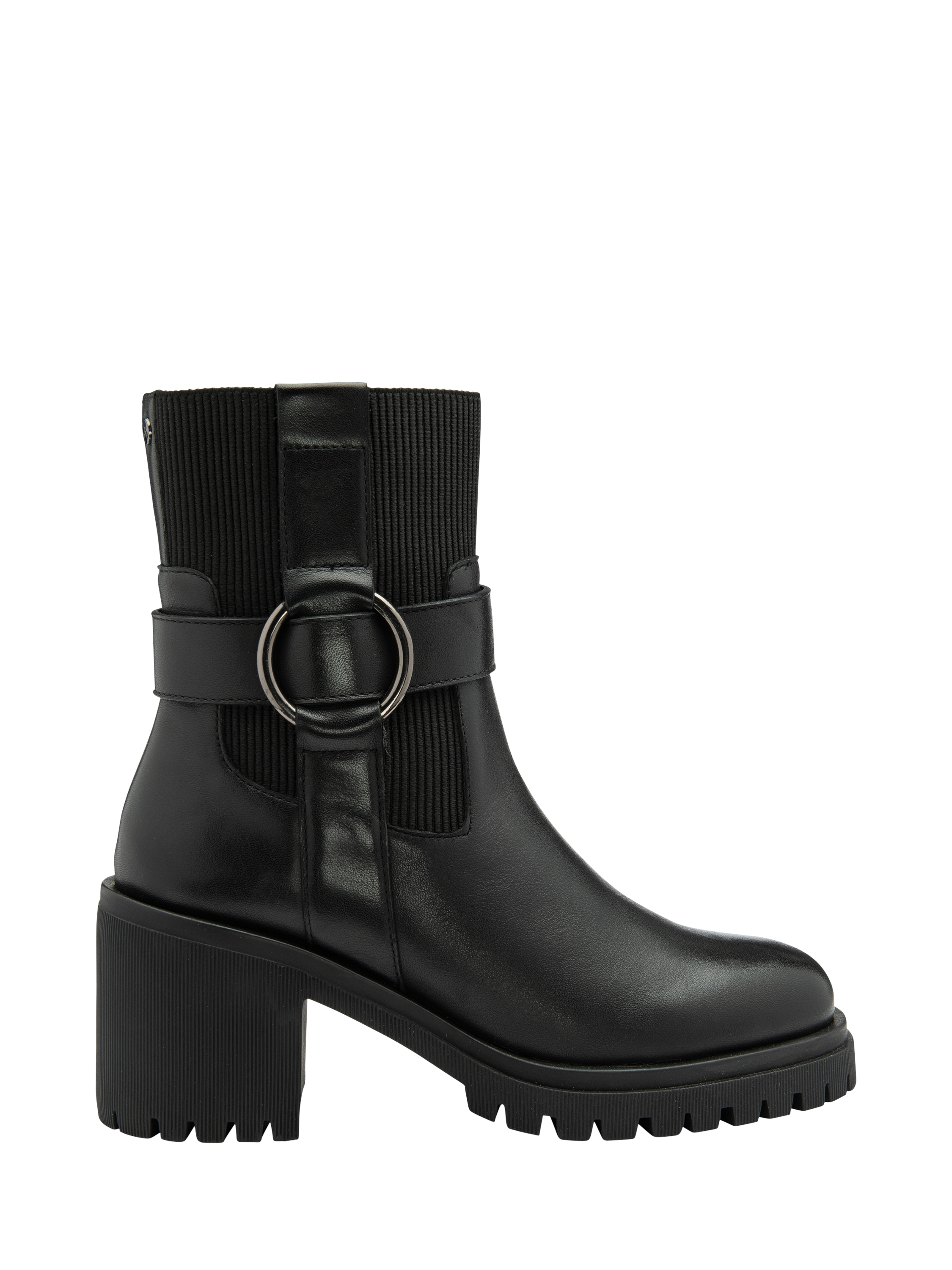 Product image 1 of 4, which shows Ravel Kirkton Leather Ankle Boots, Black, 3