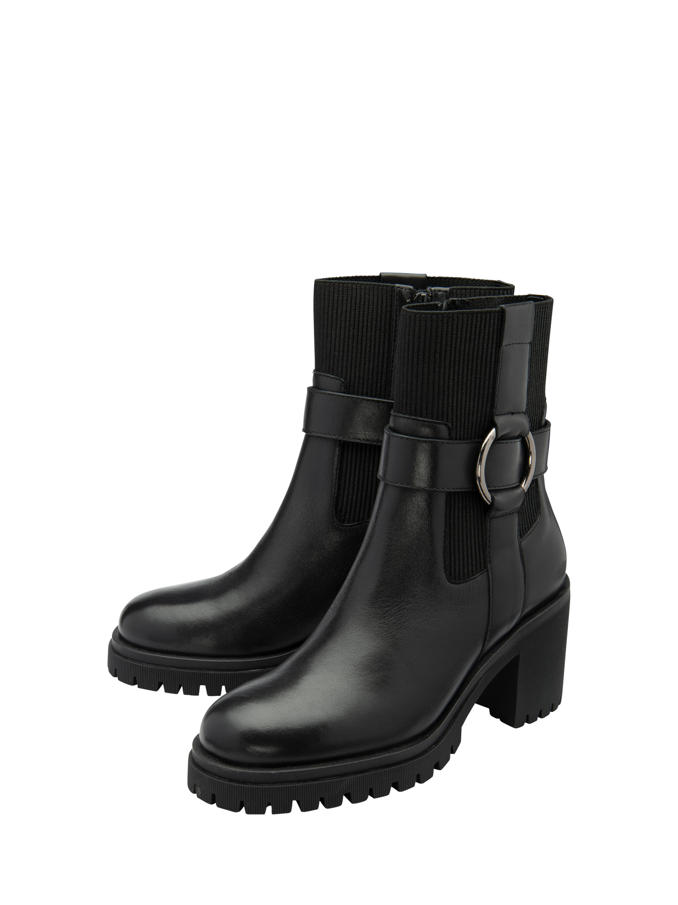 Product image 2 of 4, which shows Ravel Kirkton Leather Ankle Boots, Black, 3