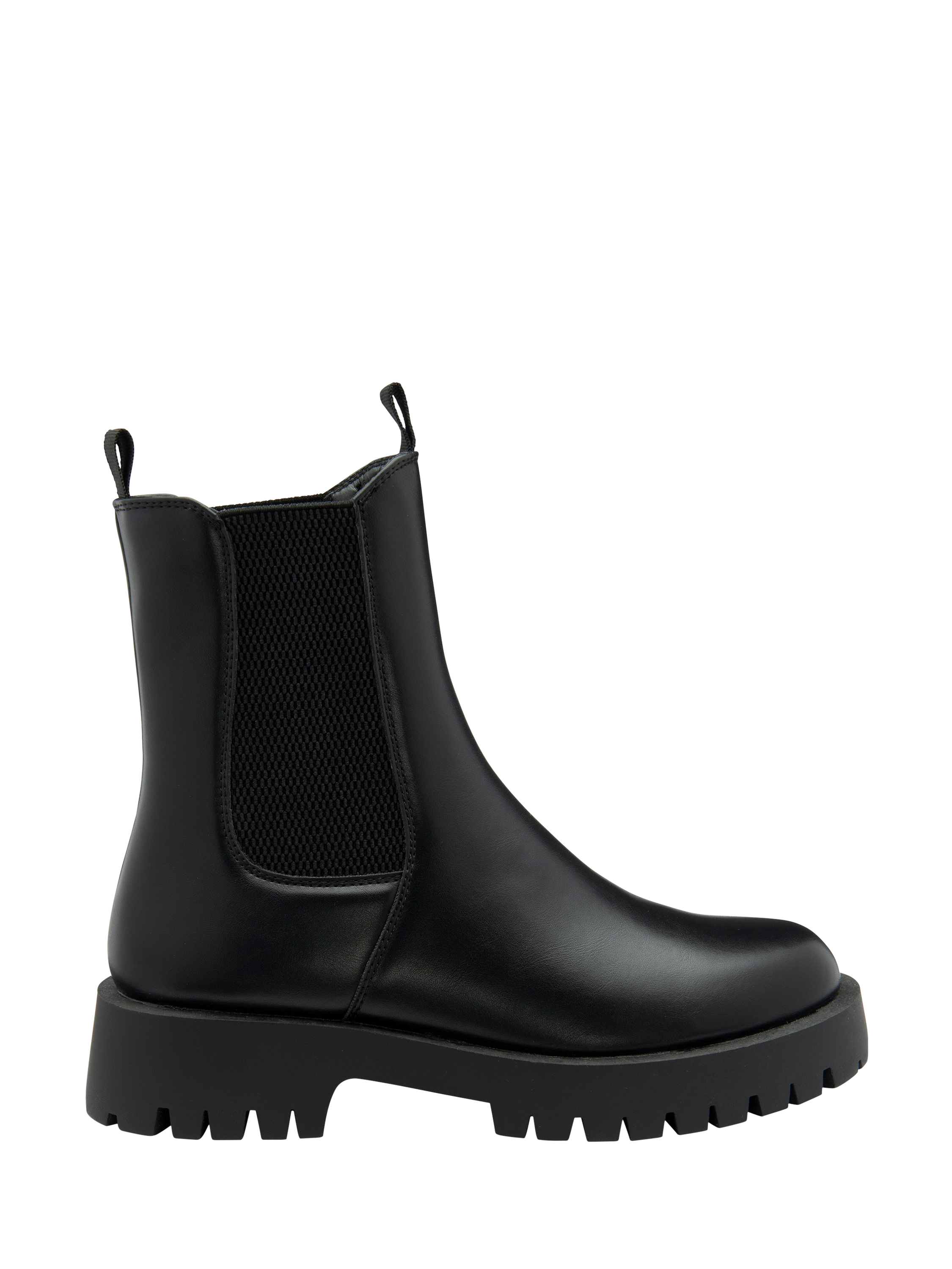 Product image 1 of 4, which shows Ravel Ness Chunky Chelsea Boots, Black, 4