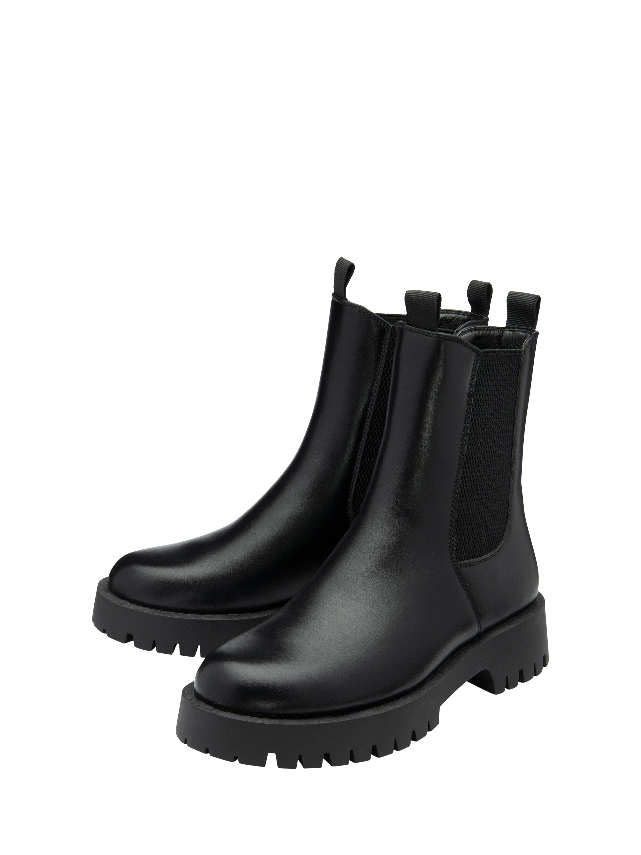 Product image 2 of 4, which shows Ravel Ness Chunky Chelsea Boots, Black, 4
