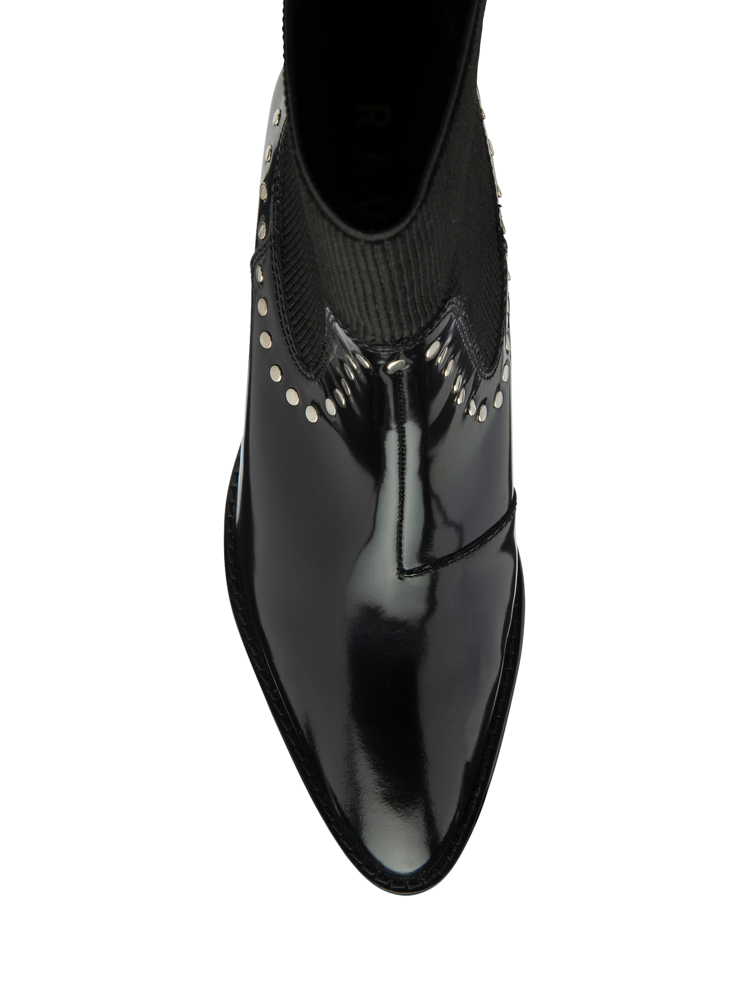 Product image 4 of 4, which shows Ravel Octon Leather Western Ankle Boots, Black, 3