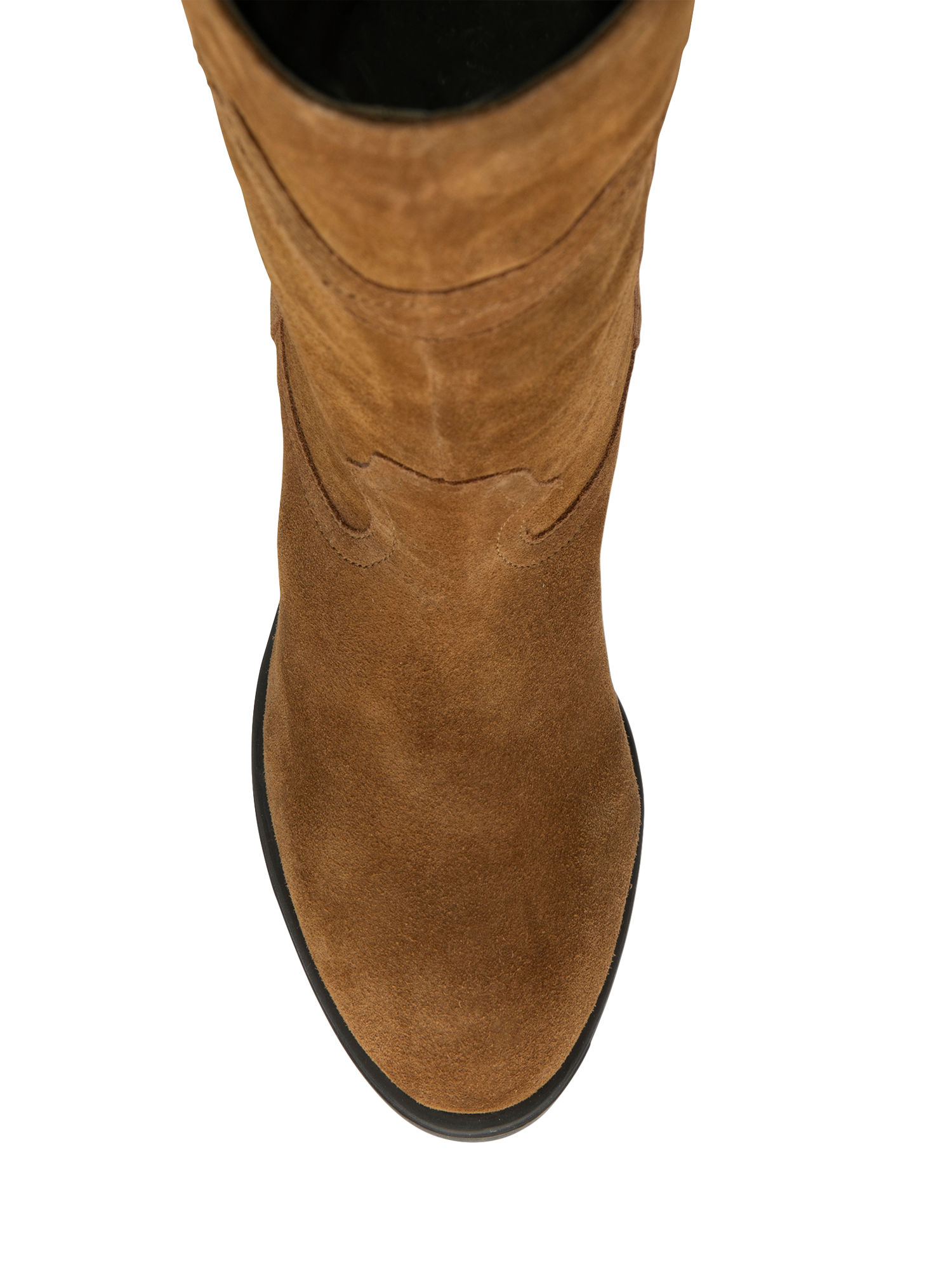 Product image 4 of 4, which shows Ravel Pennan Suede Knee High Boots, Tan, 3