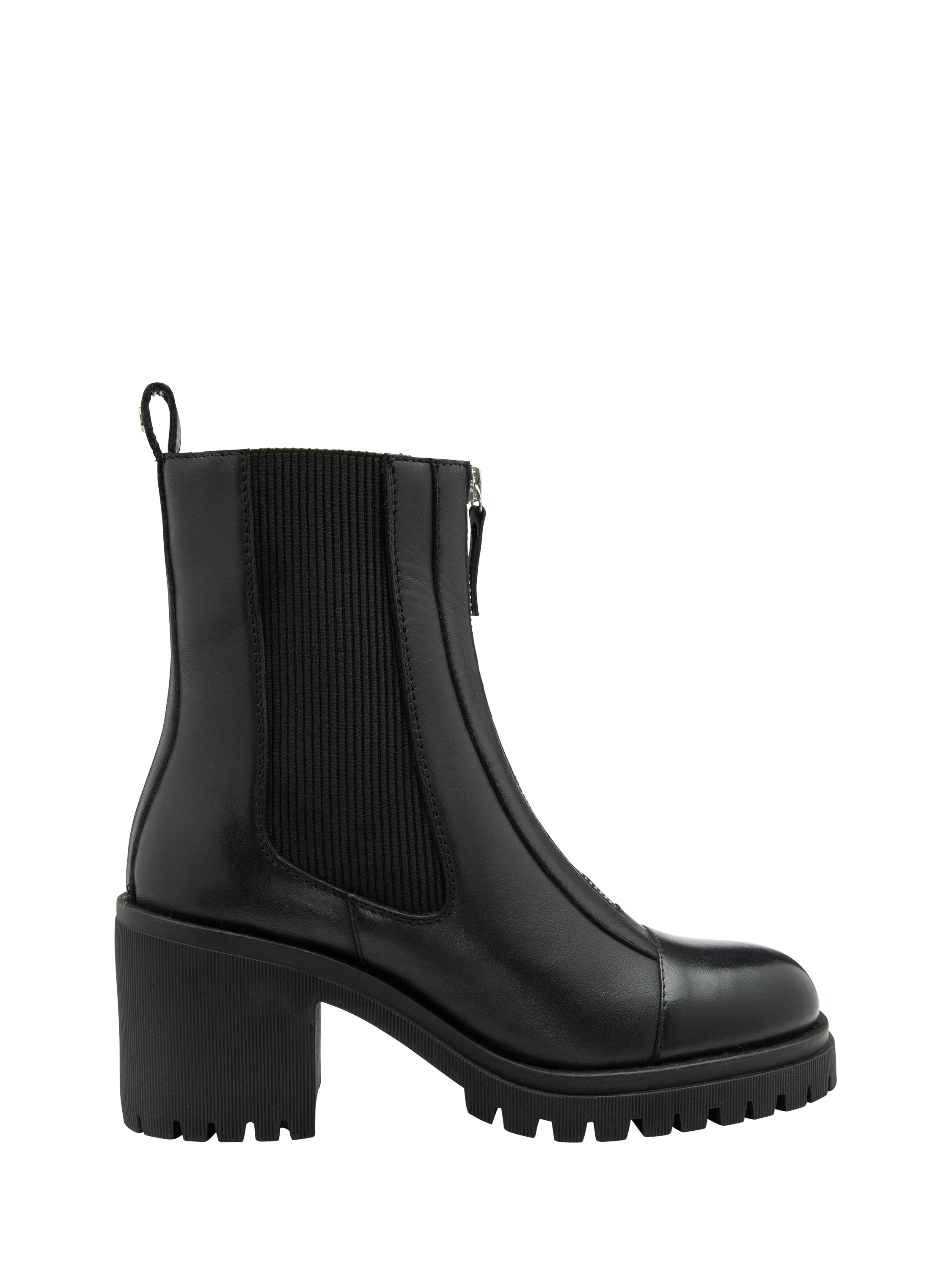 Product image 1 of 4, which shows Ravel Tambo Leather Ankle Boots, Black, 3
