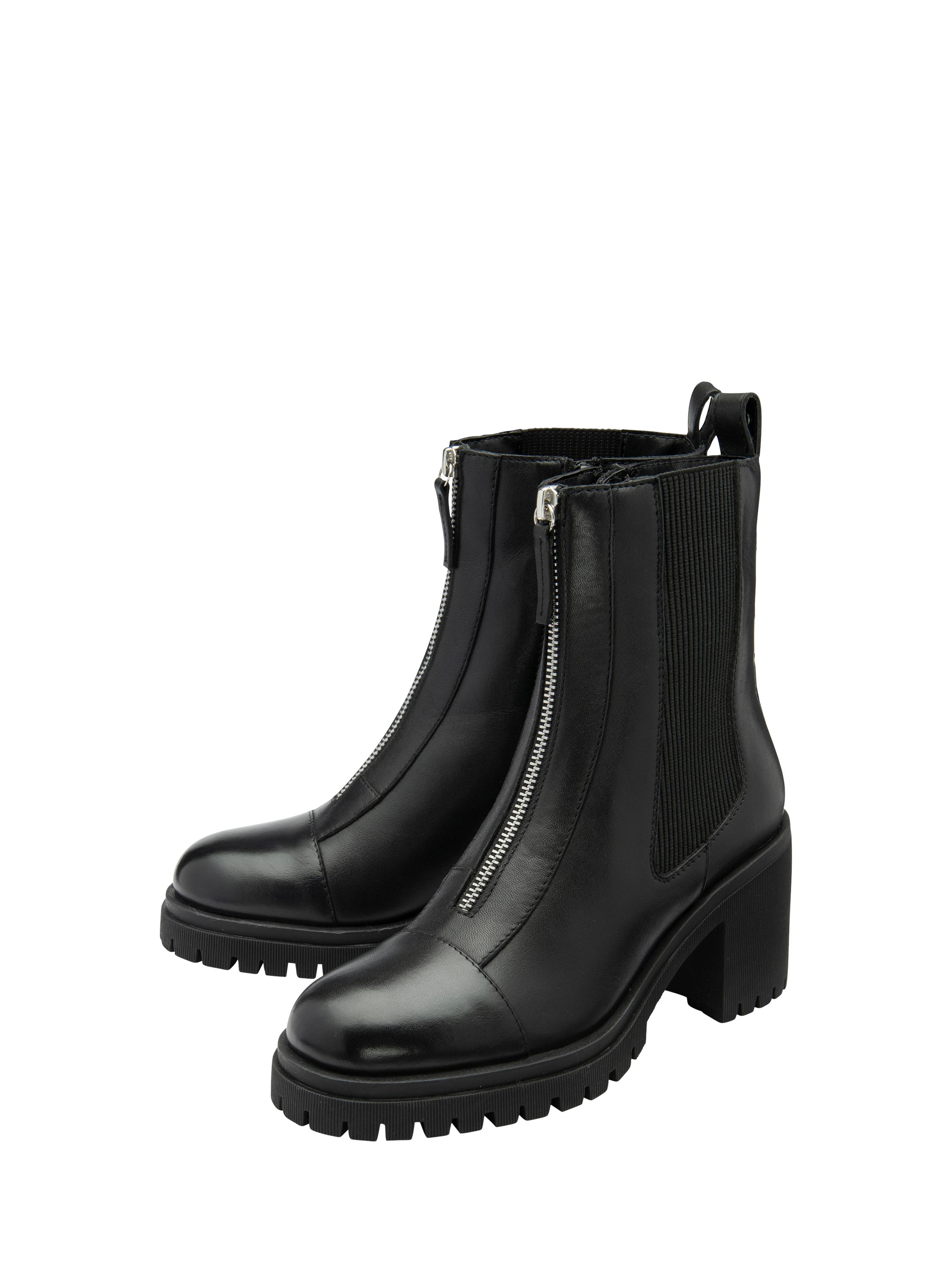 Product image 2 of 4, which shows Ravel Tambo Leather Ankle Boots, Black, 3