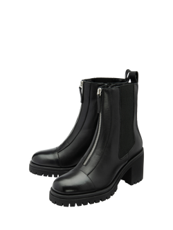 Ravel Tambo Leather Ankle Boots, Black - view 2, Black