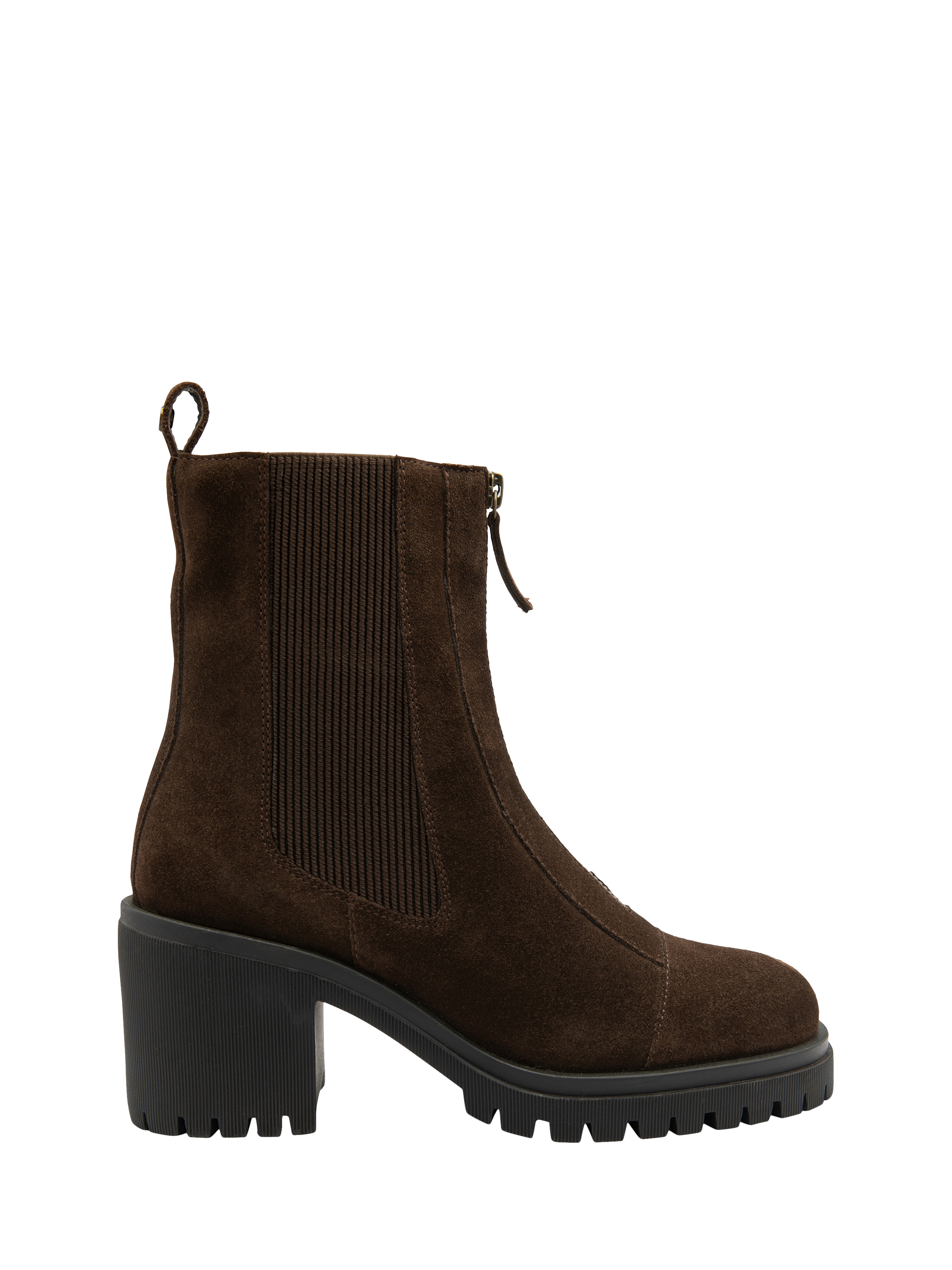 Product image 1 of 4, which shows Ravel Tambo Leather Ankle Boots, Brown, 3