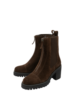 Ravel Tambo Leather Ankle Boots, Brown - view 2, Brown