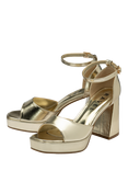 Ravel Ornsay Block Heel Strappy Sandals, Gold