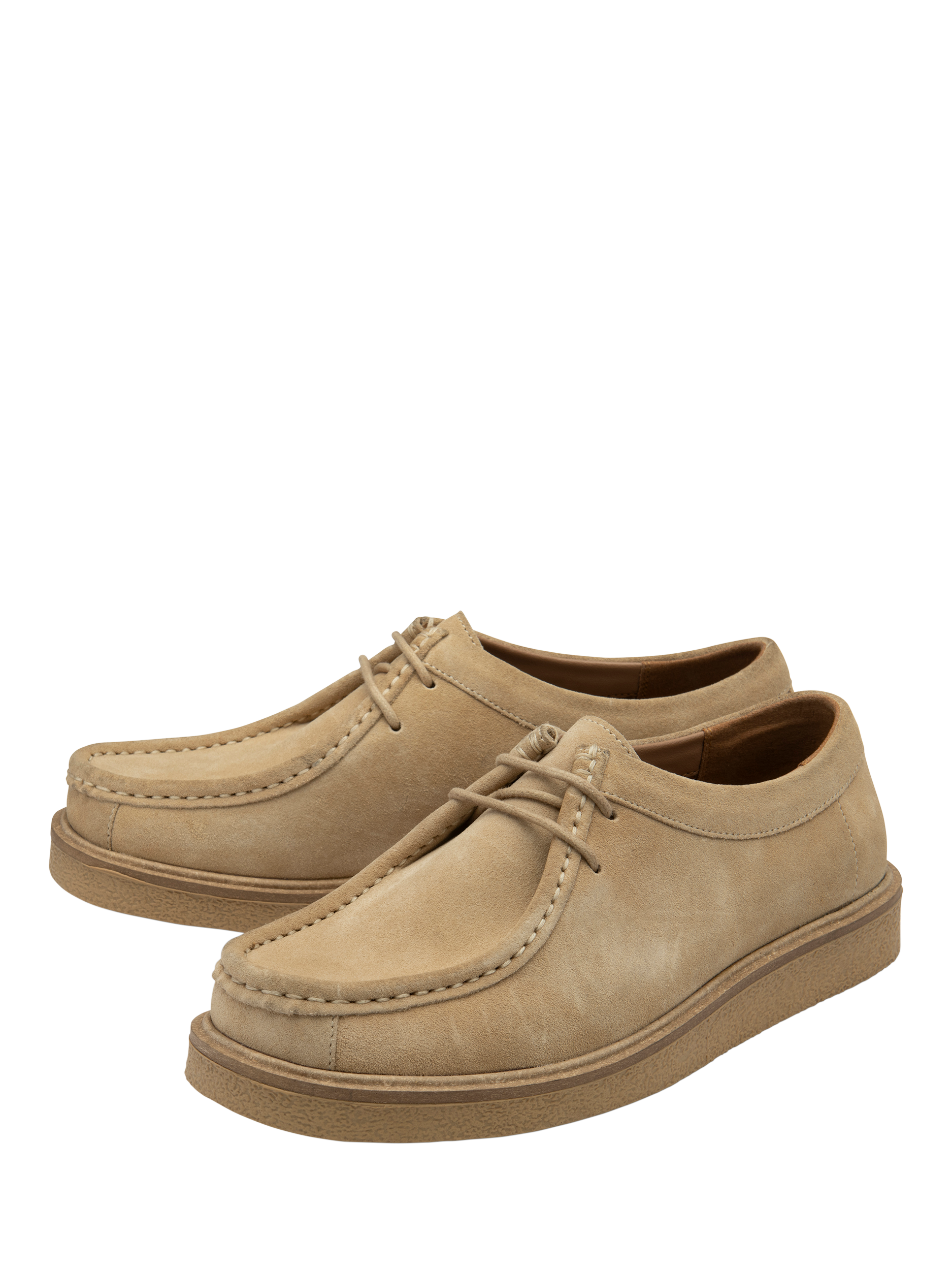 Product image 2 of 4, which shows Ravel Copley Suede Moccasins, Sand, 3