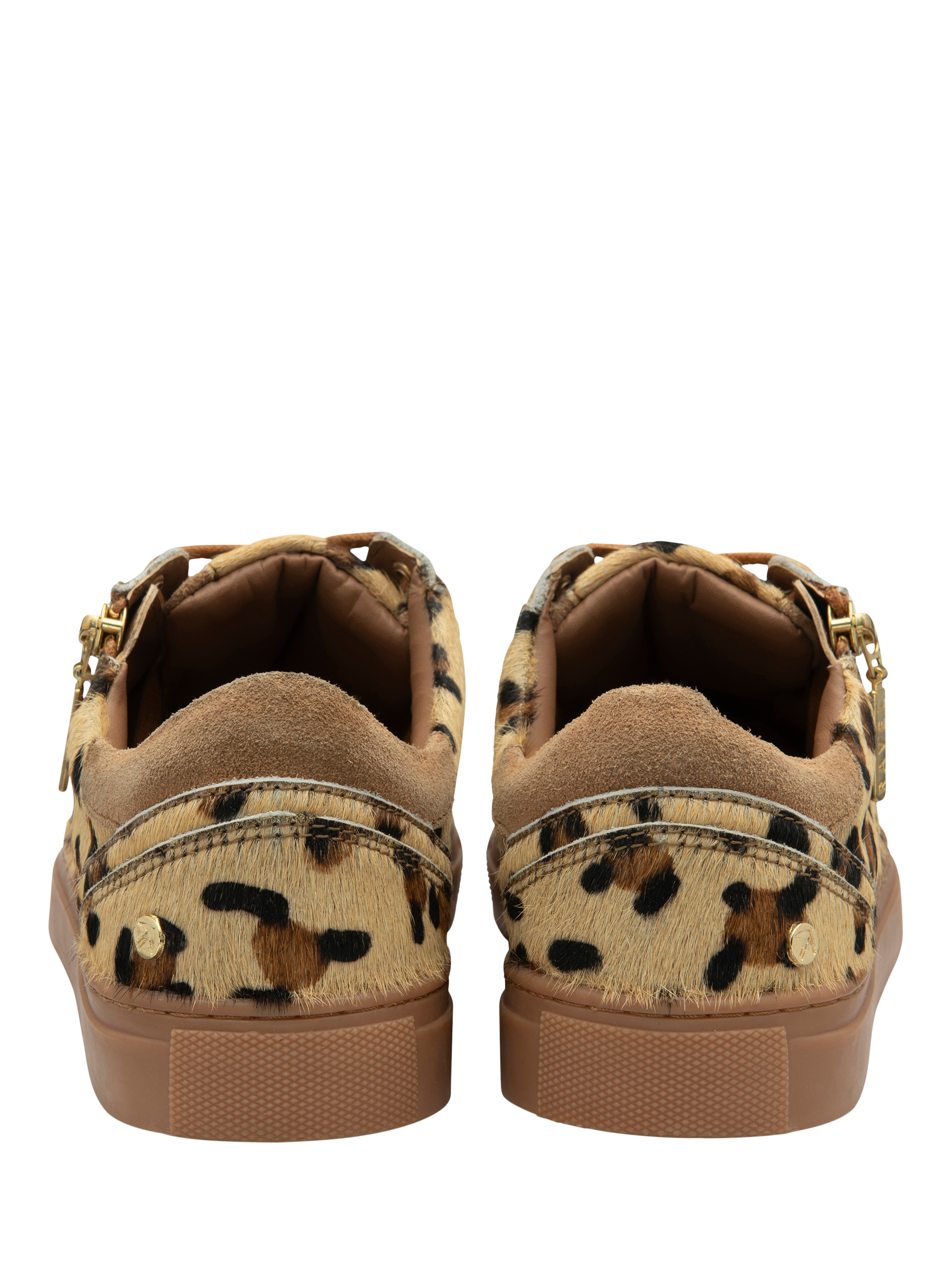 Product image 3 of 4, which shows Ravel Gage Leopard Print Zip Detail Trainers, Multi, 3