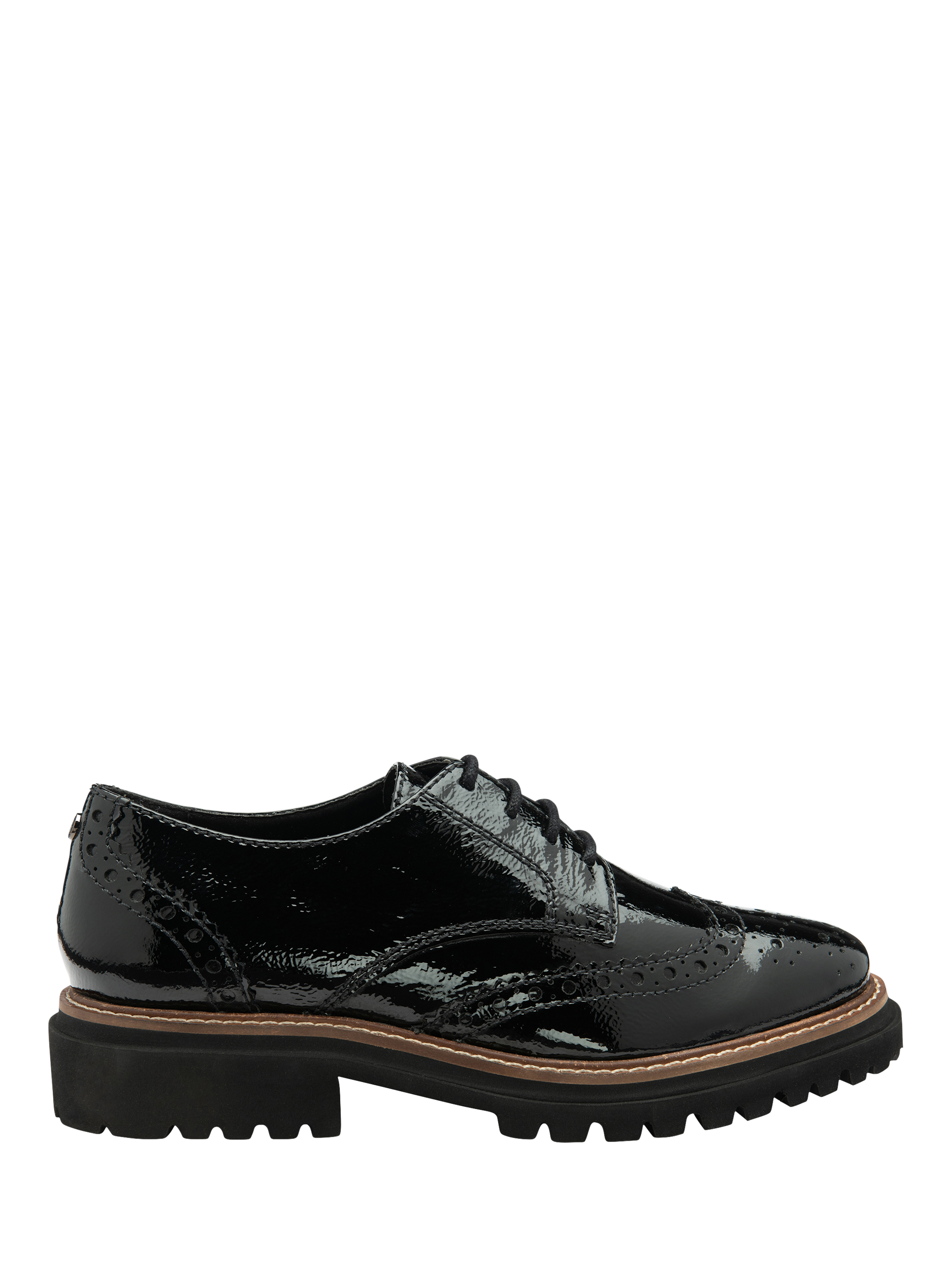 Product image 1 of 4, which shows Ravel Walsh Leather Chunky Brogues, Black, 3