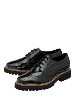 Ravel Walsh Leather Chunky Brogues, Black - view 2, Black