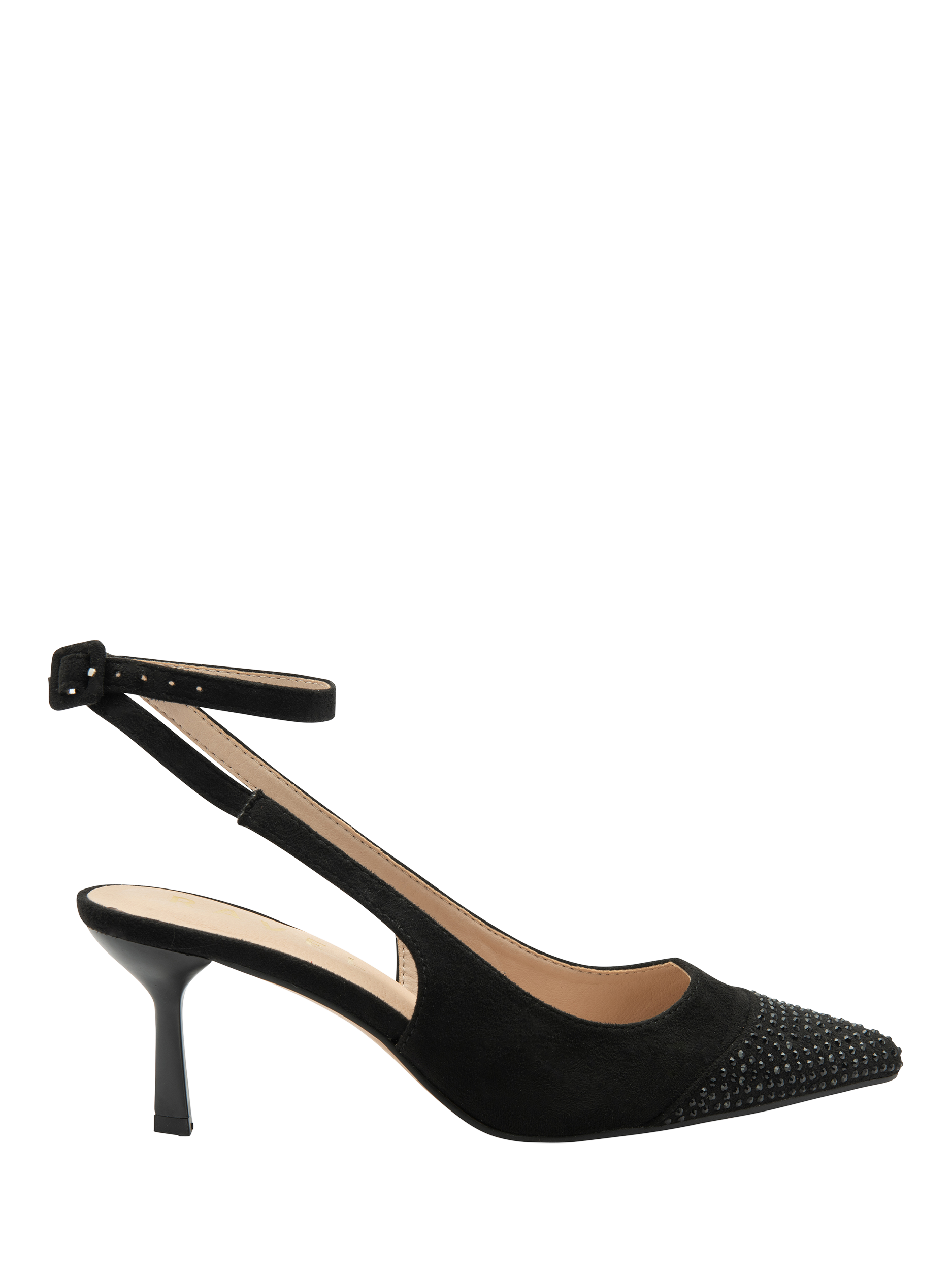 Ravel Catrine Embellished Slingback Court Shoes, Black