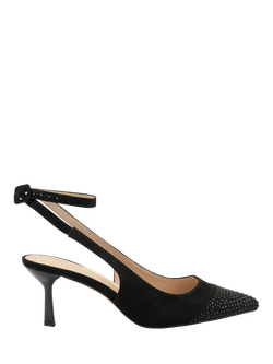 Ravel Catrine Embellished Slingback Court Shoes, Black, Black