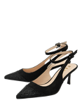 Ravel Catrine Embellished Slingback Court Shoes, Black