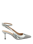 Ravel Catrine Embellished Slingback Court Shoes, Silver