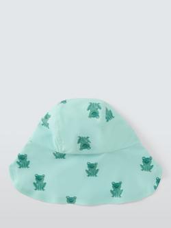 John Lewis Baby Frog Keppi Safari Hat, Green - view 2, Green