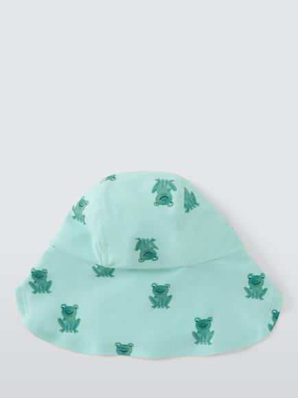 John Lewis Baby Frog Keppi Safari Hat, Green - view 2, Green
