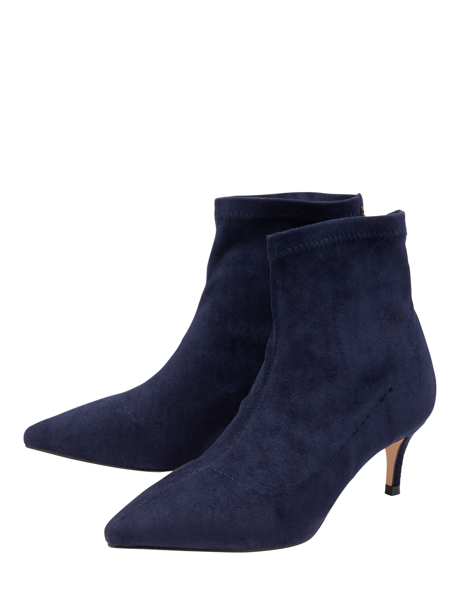 Product image 2 of 4, which shows Ravel Madruga Kitten Heel Ankle Boots, Navy, 5