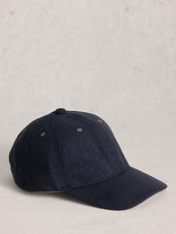 White Stuff Felt Baseball Cap, Dark Navy