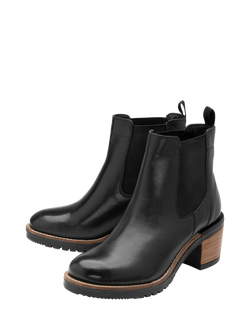 Ravel Bray Leather Chunky Biker Boots - view 2, Black