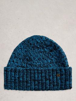 White Stuff Twist Cotton Blend Beanie, Dk Teal, Dk Teal