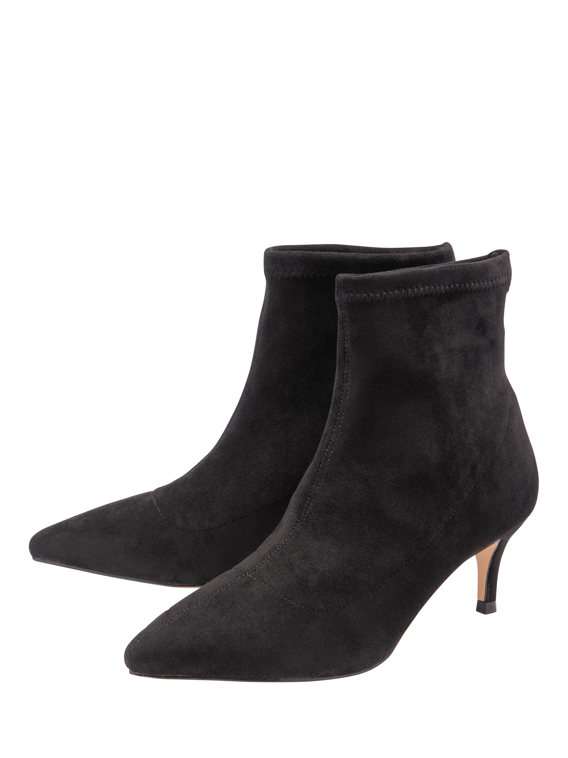 Product image 2 of 4, which shows Ravel Madruga Kitten Heel Ankle Boots, Black, 4