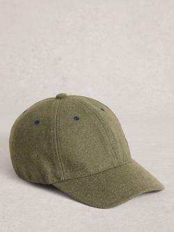 White Stuff Felt Baseball Cap, Khaki Green