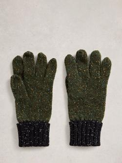 White Stuff Sammy Lambswool Blend Gloves, Green/Multi - view 2, Green/Multi