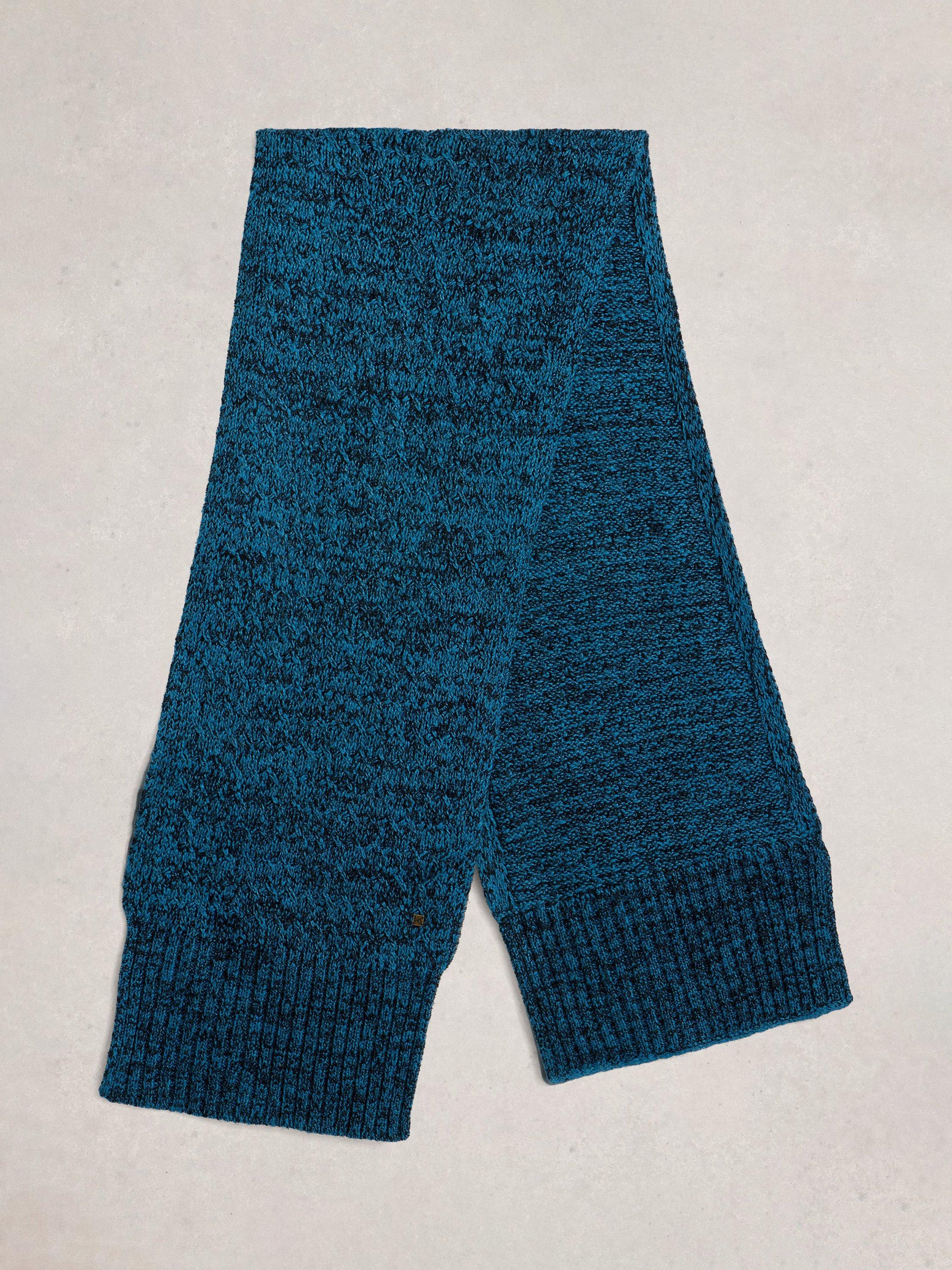 Product image 2 of 3, which shows White Stuff Twist Cotton Blend Scarf, Dk Teal, One Size