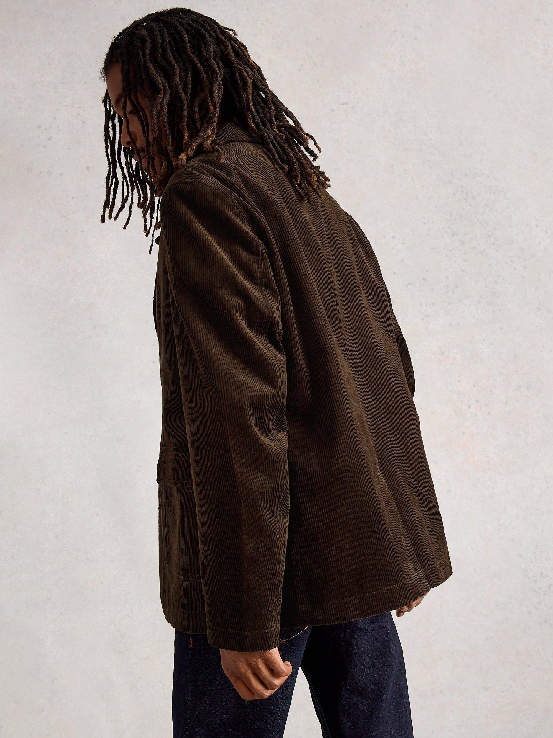 Product image 2 of 6, which shows White Stuff Cotton Corduroy Blazer, Dk Brown, 38R