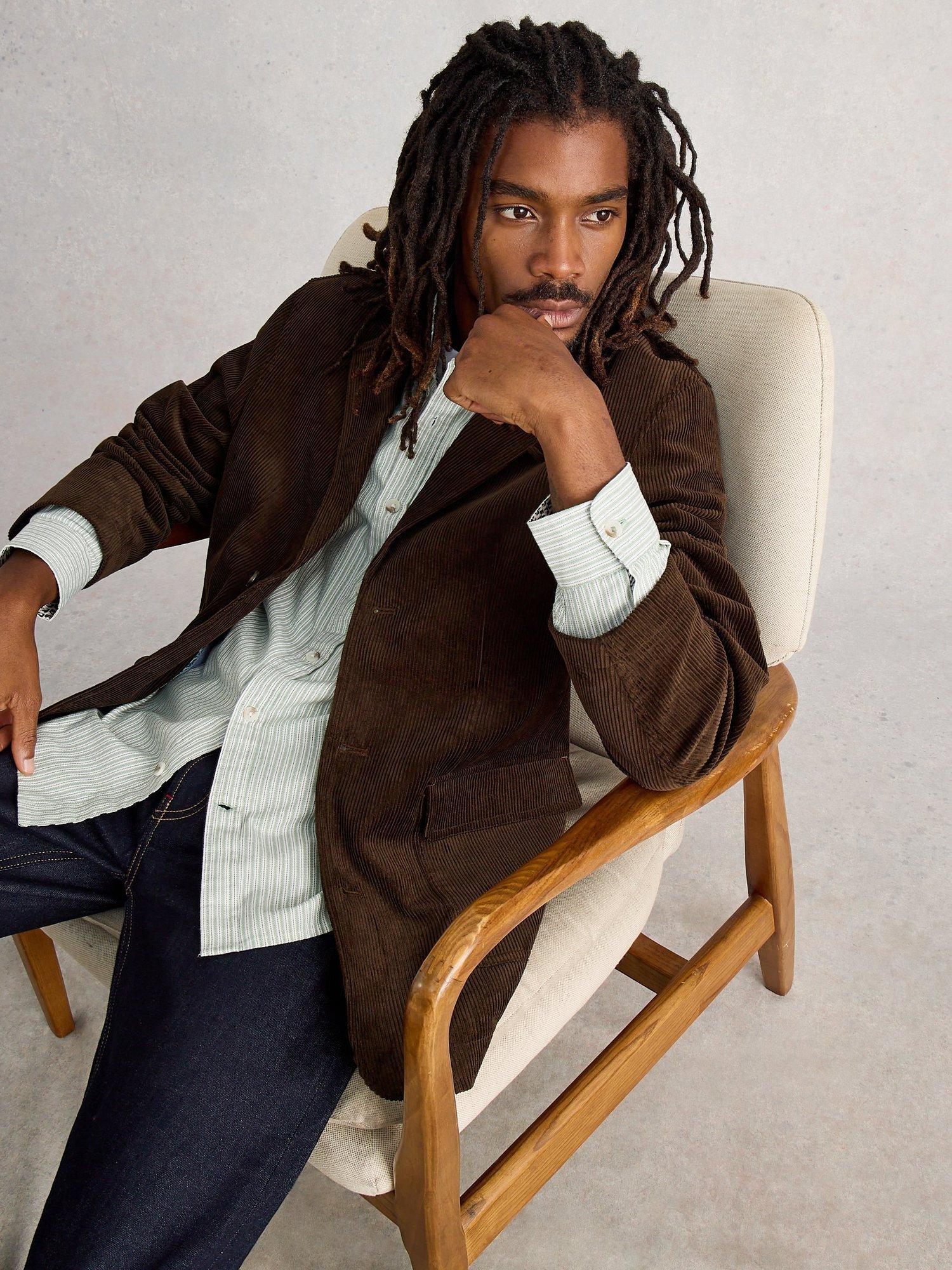 Product image 4 of 6, which shows White Stuff Cotton Corduroy Blazer, Dk Brown, 38R