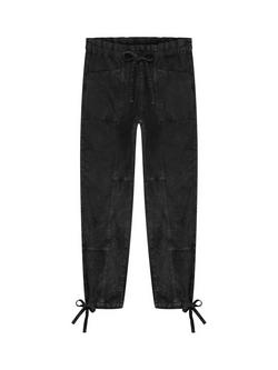Fabienne Chapot Jennifer Bow Detail Denim Trousers, Black - view 2, Black