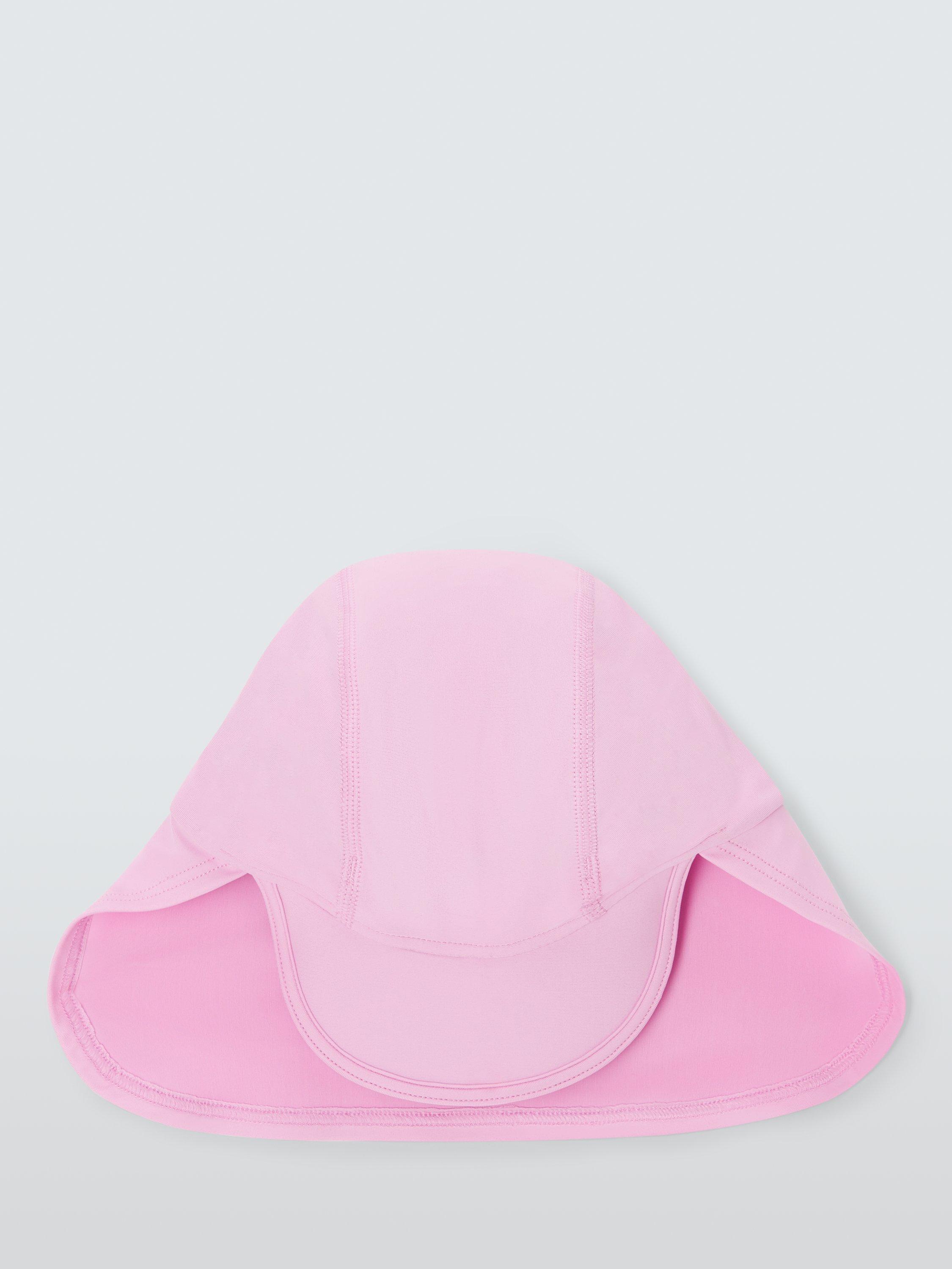 Product image 1 of 3, which shows John Lewis Baby Keppi Safari Hat, Pink, 3-6 months