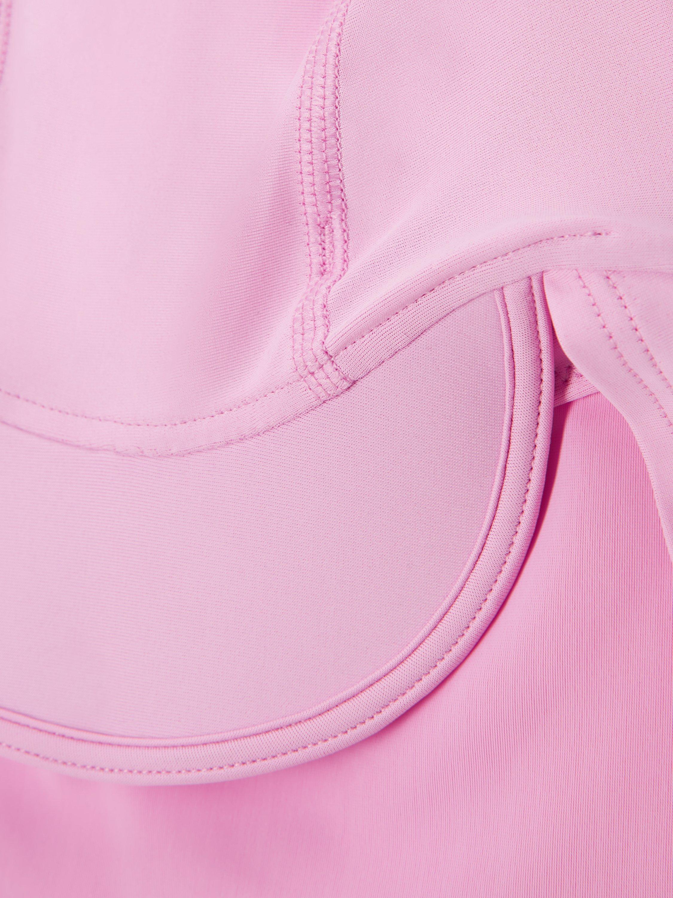 Product image 3 of 3, which shows John Lewis Baby Keppi Safari Hat, Pink, 3-6 months