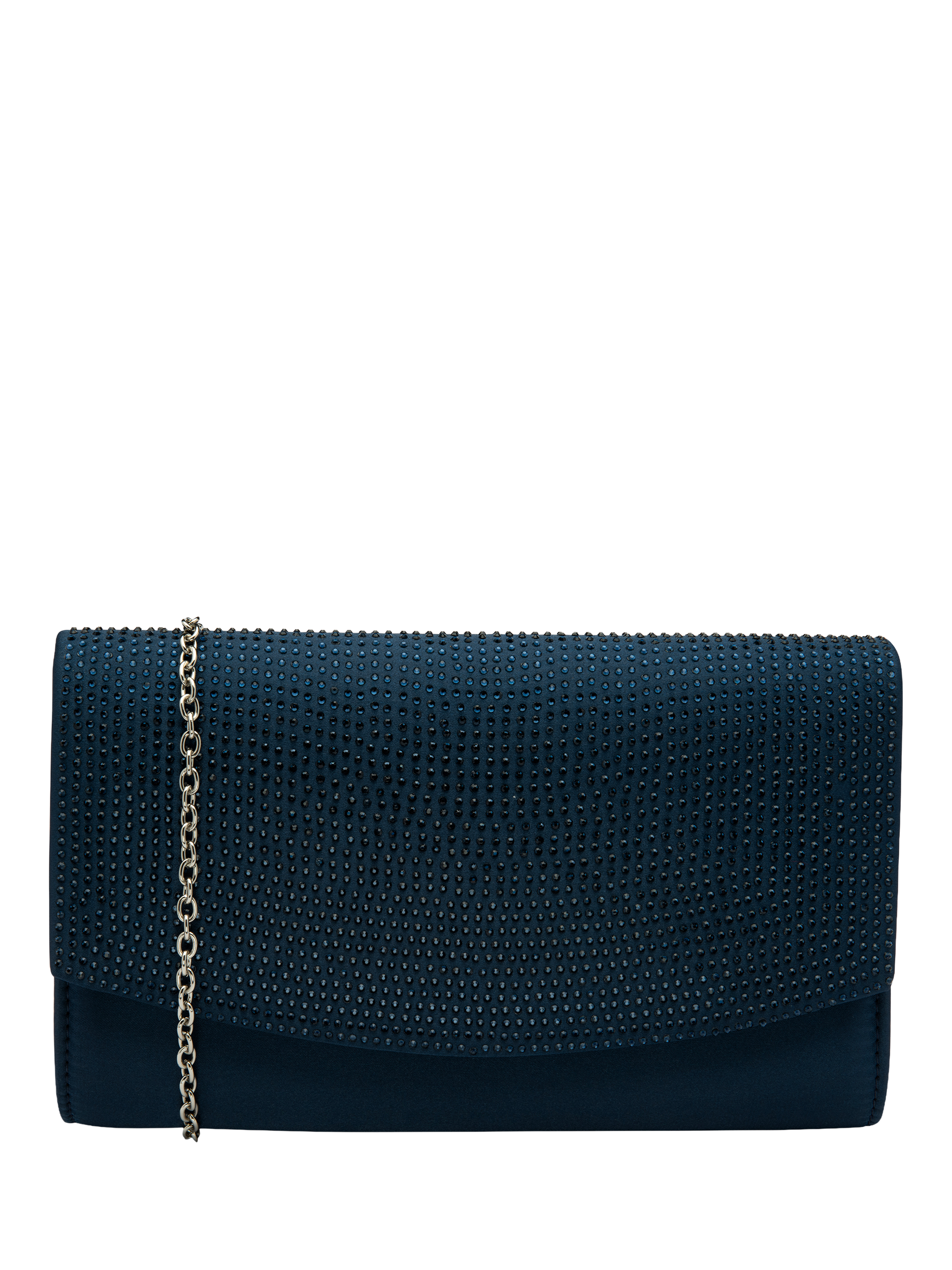 Product image 1 of 4, which shows Ravel Ardee Embellished Envelope Clutch Bag, Navy
