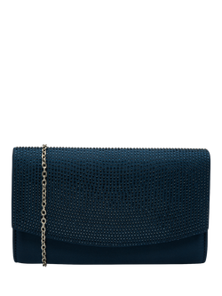Ravel Ardee Embellished Envelope Clutch Bag, Navy, Navy
