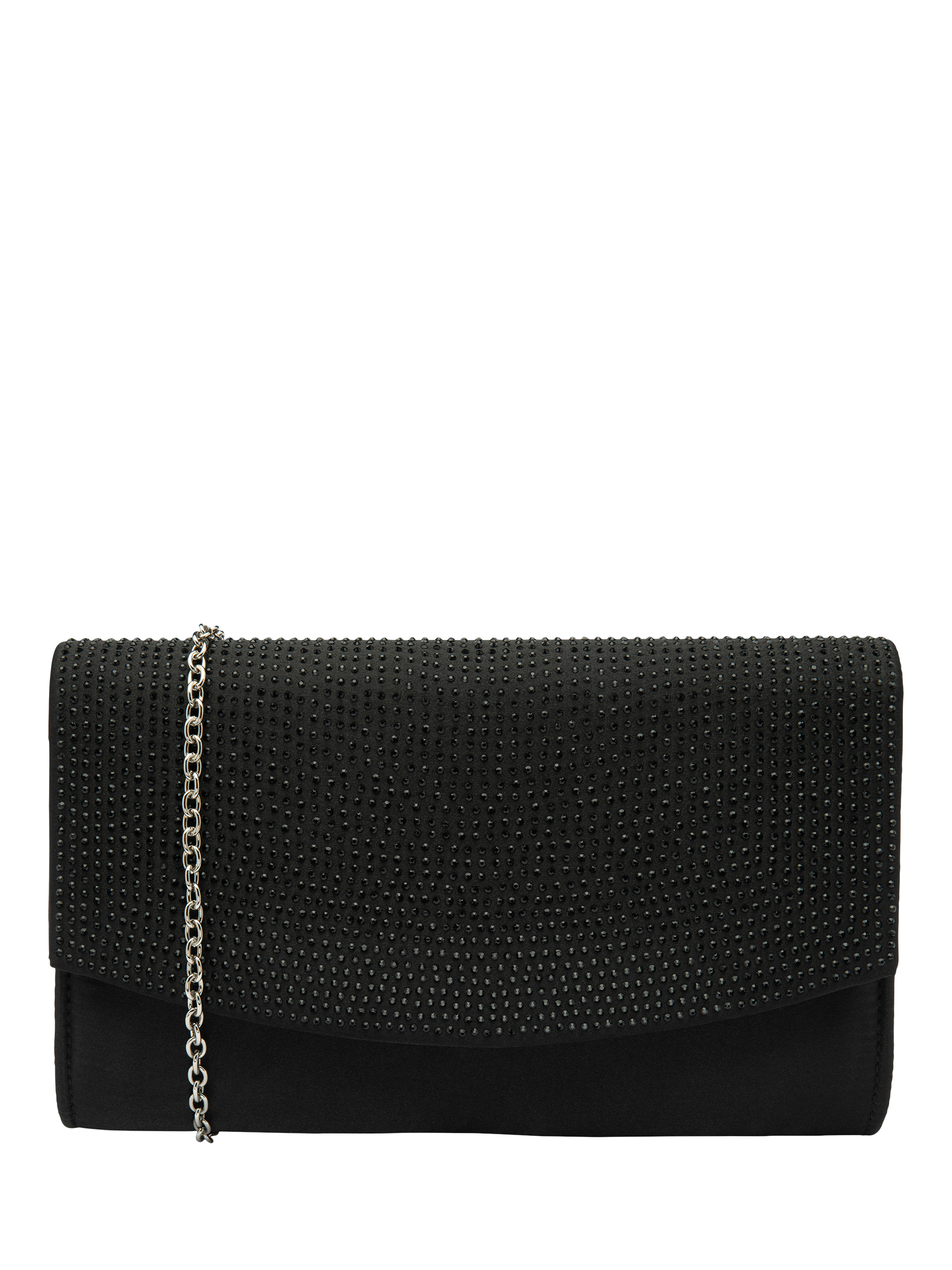 Product image 1 of 4, which shows Ravel Ardee Embellished Envelope Clutch Bag, Black