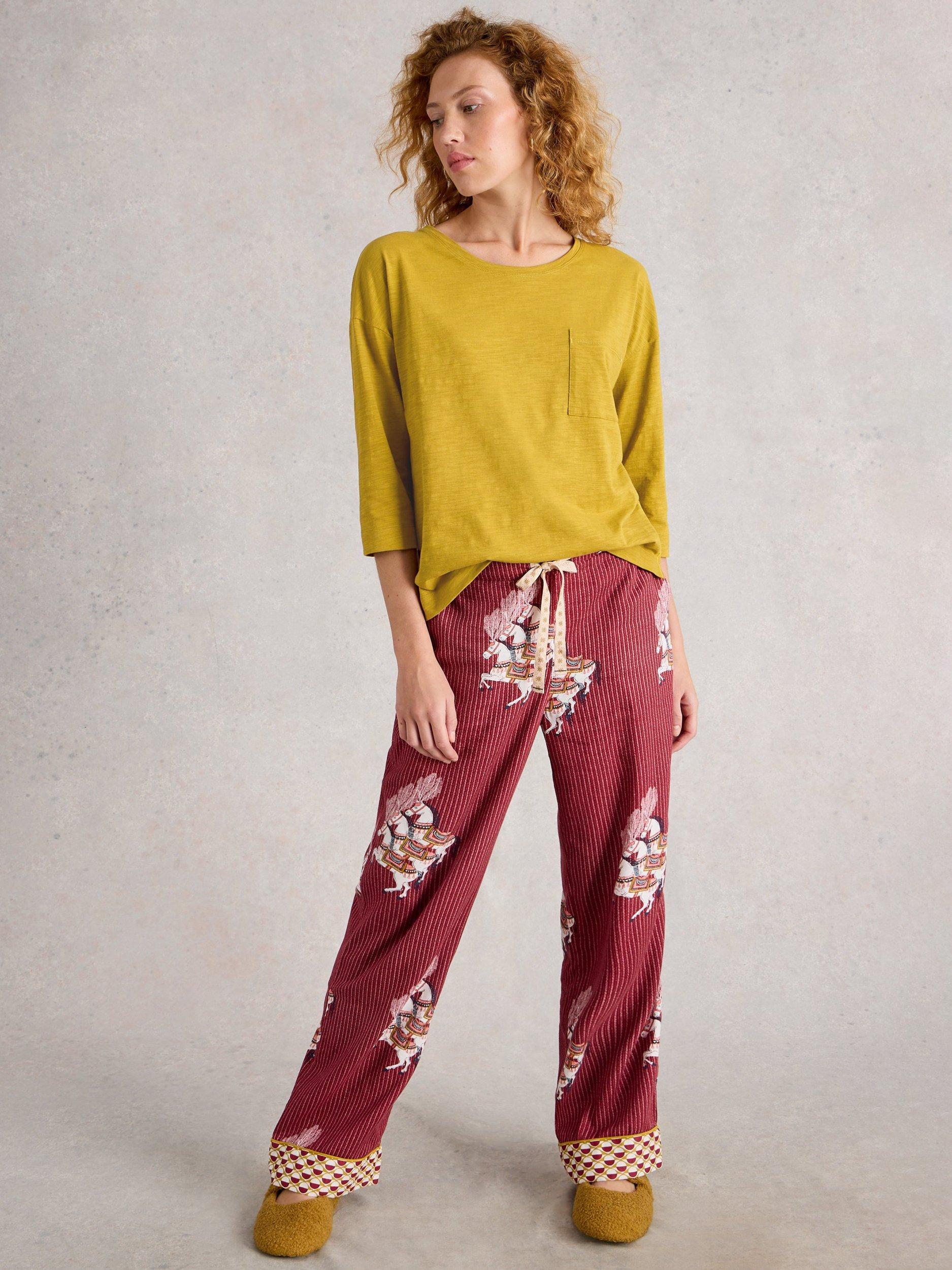 Product image 1 of 6, which shows White Stuff Mia Patch Pocket Jersey Top, Mid Chart, L